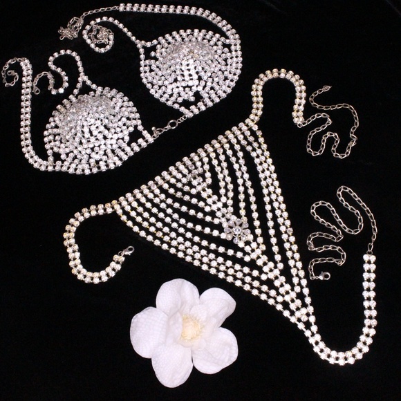 sparkly bra and panty set